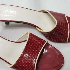 Red Women's Slide Sz 7.5 - 8 (runs small says 8)